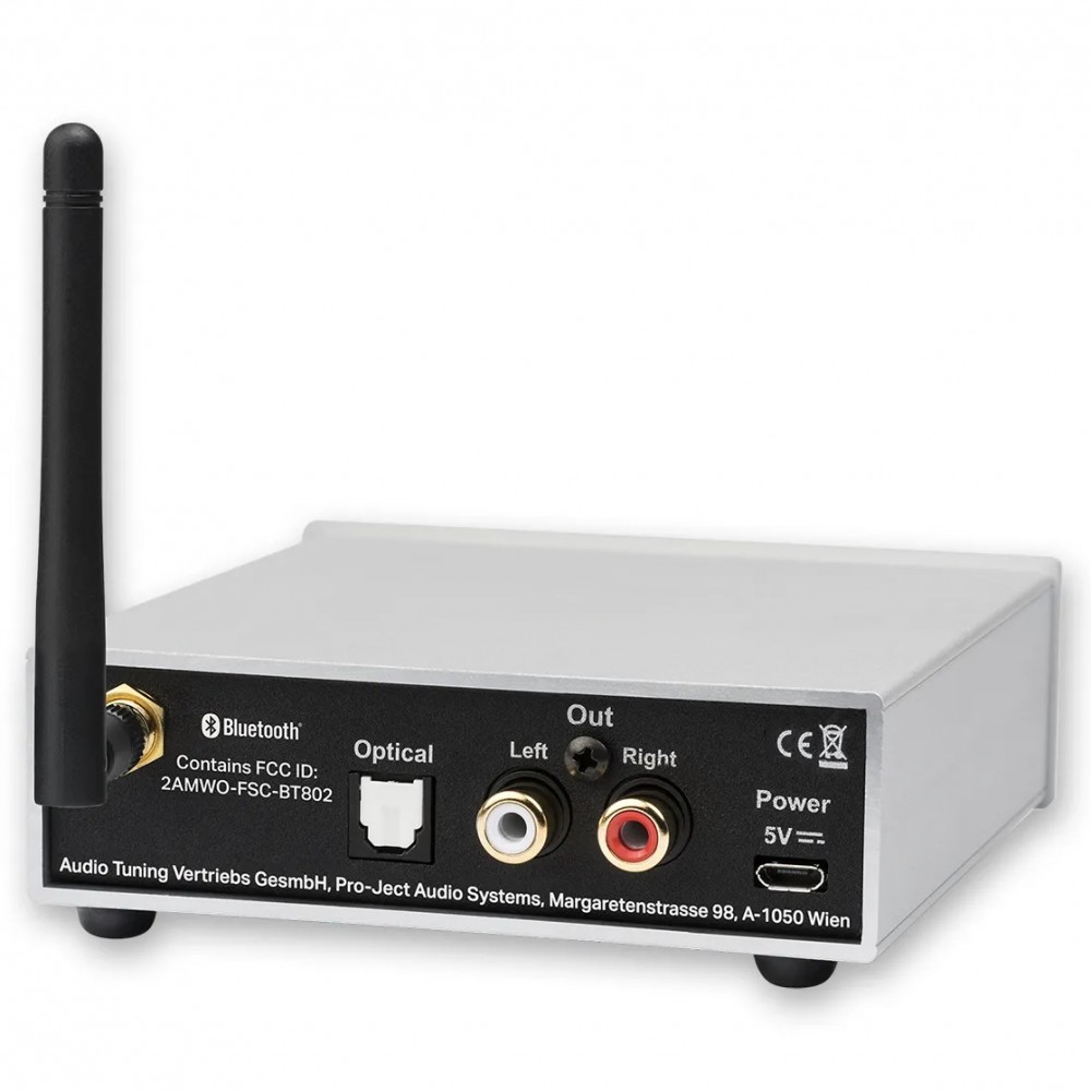Pro-Ject BT Box S2 HD Bluetooth Audio ReceiversSilver
