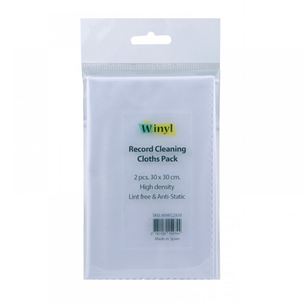 Winyl Record Cleaning Cloths Pack