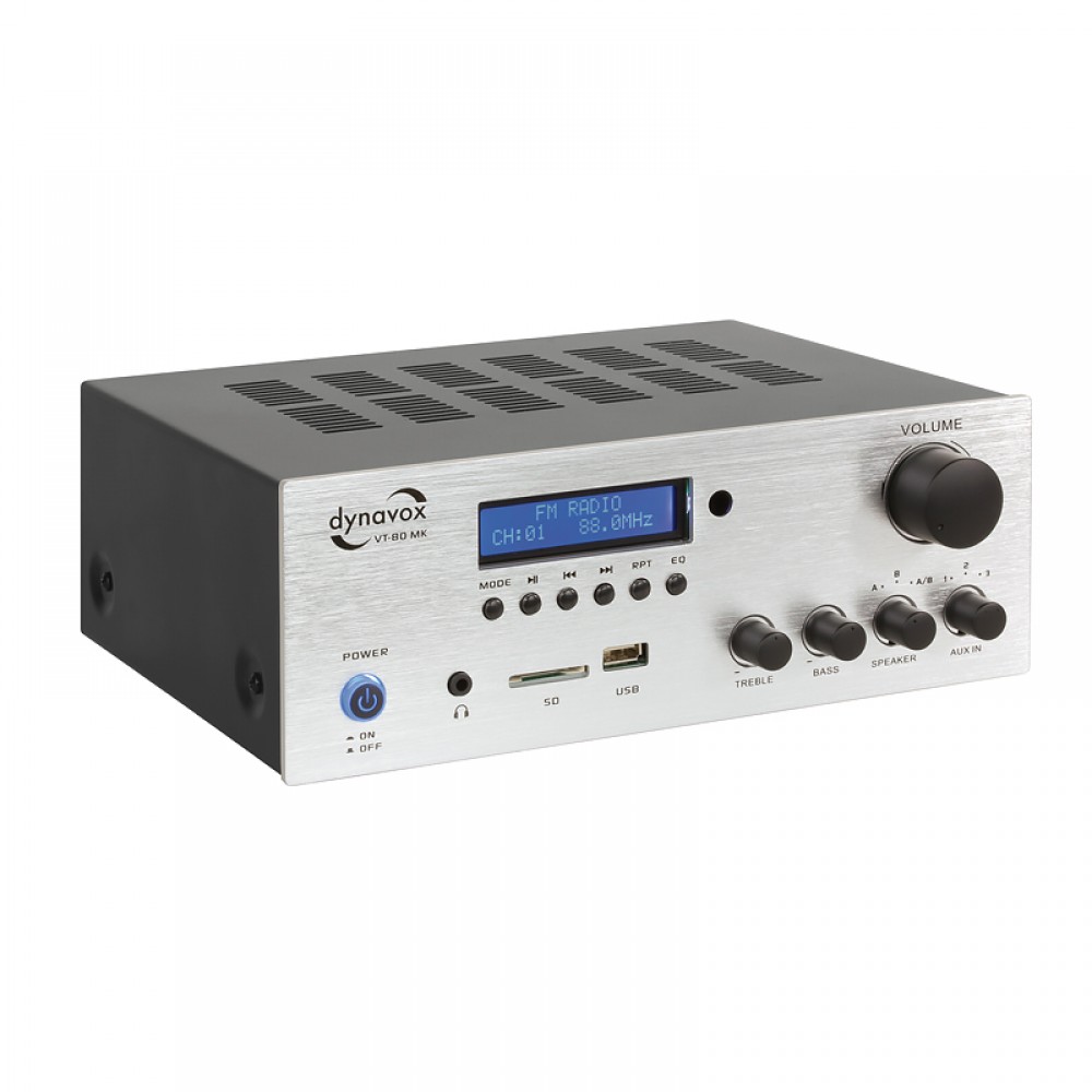 Dynavox VT-80 MK Mini Integrated AmplifierArgento
