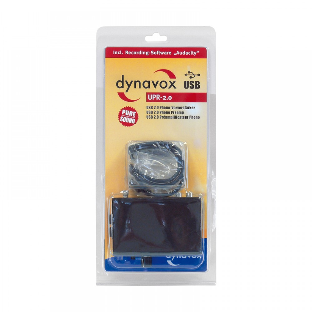 Dynavox USB Phono Preamplifier UPR-2.0Black