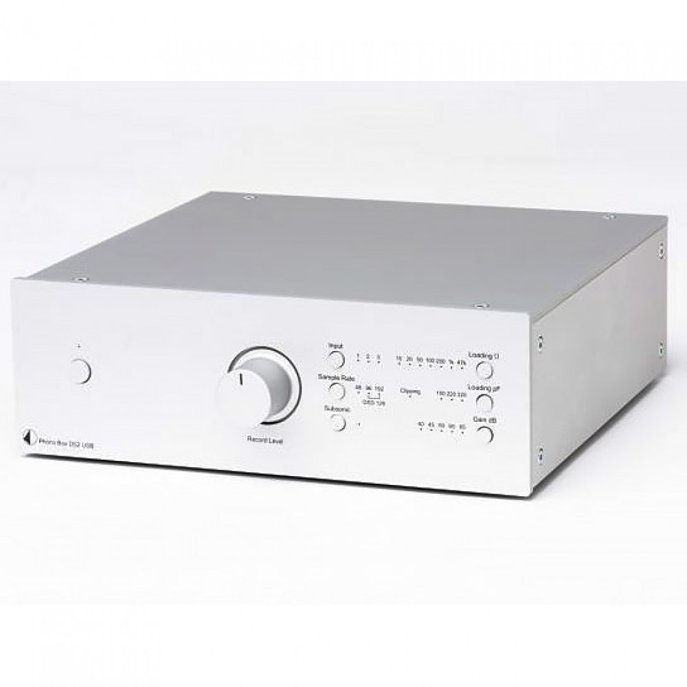 Pro-Ject Phono Box DS2 USB Phono PreampSilver with Eucalyptus side panels