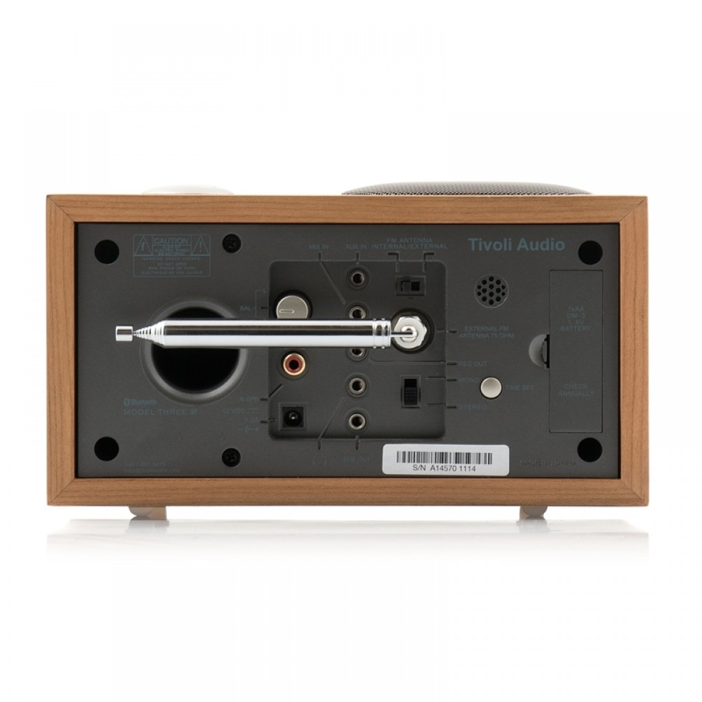 Tivoli Audio Model Three BT UKW / AM/FM RadioArgento/Nero